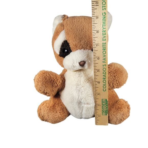 Russ Berrie Rollo Puppet Plush Brown Raccoon Hand Puppet 9" Vintage Toy - Picture 2 of 16